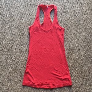 Red lululemon cool racerback tank sz 2